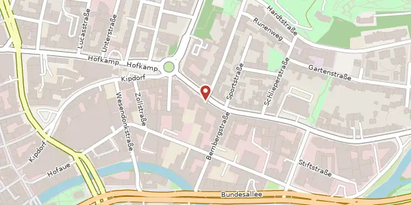 Karte der Umgebung von Hofkamp 86, 42103 Wuppertal