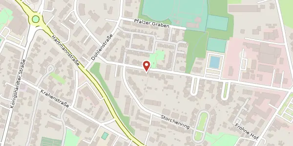 Karte der Umgebung von Pfälzer Straße 20, 46145 Oberhausen