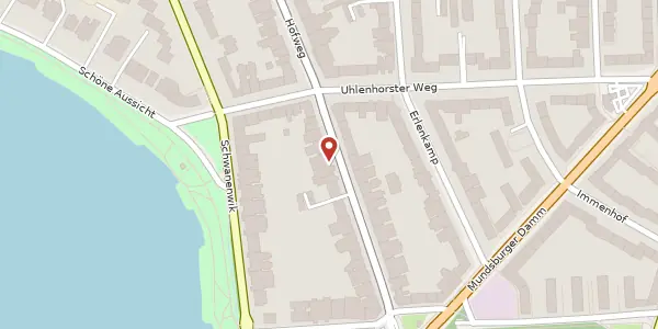 Karte der Umgebung von Papenhuder Straße 49, 22087 Hamburg
