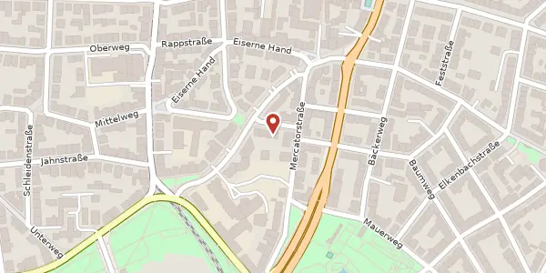 Karte der Umgebung von Hebelstr. 3, 60318 Frankfurt am Main