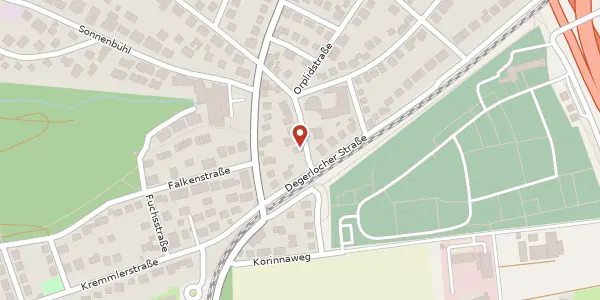 Karte der Umgebung von Anna-Peters-Straße 5, 70597 Stuttgart