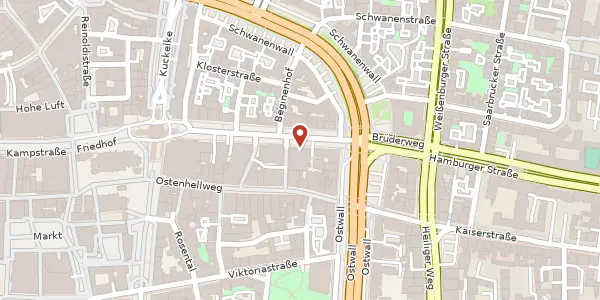 Karte der Umgebung von Brüderweg 13, 44135 Dortmund
