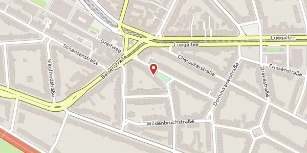 Karte der Umgebung von Steffenstr. 39, 40545 Düsseldorf