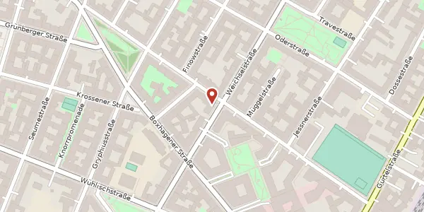 Karte der Umgebung von Holteistraße 19, 10245 Berlin