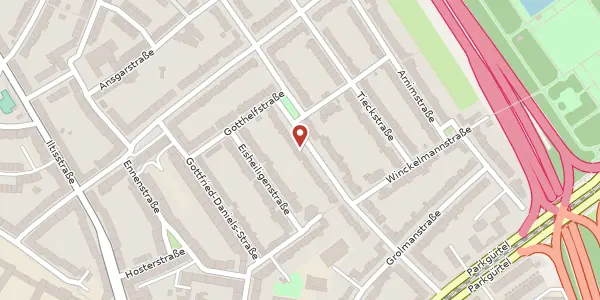 Karte der Umgebung von Baadenberger Straße 43, 50825 Köln