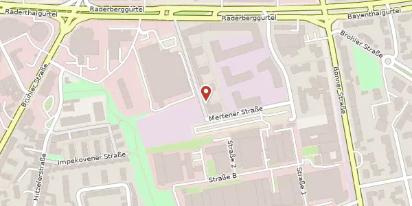 Karte der Umgebung von Els-Vordemberge-Straße 4, 50968 Köln