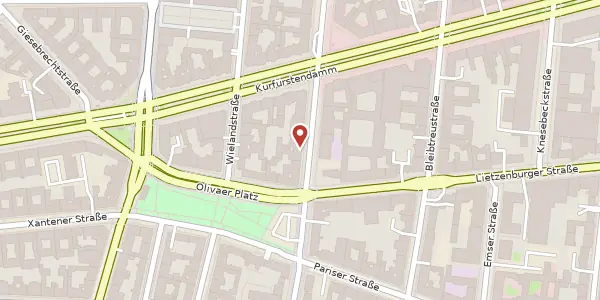 Karte der Umgebung von Schlüterstraße 41, 10707 Berlin