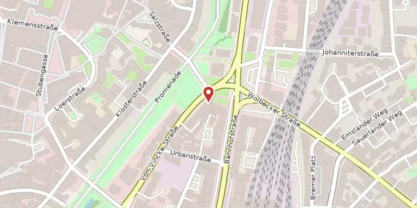 Karte der Umgebung von Von-Vincke-Str. 5-7, 48143 Münster