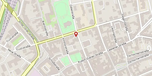 Karte der Umgebung von Humboldtstraße 29 - 31, 07545 Gera