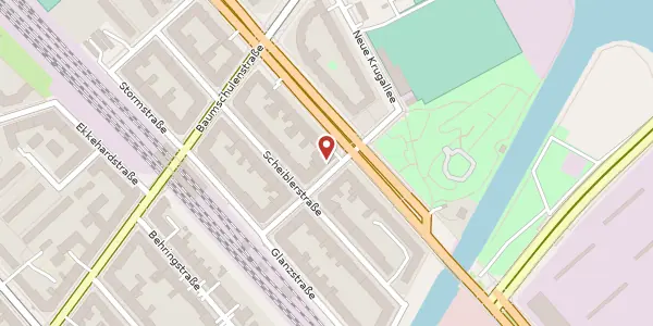 Karte der Umgebung von Rodelbergweg 6, 12437 Berlin