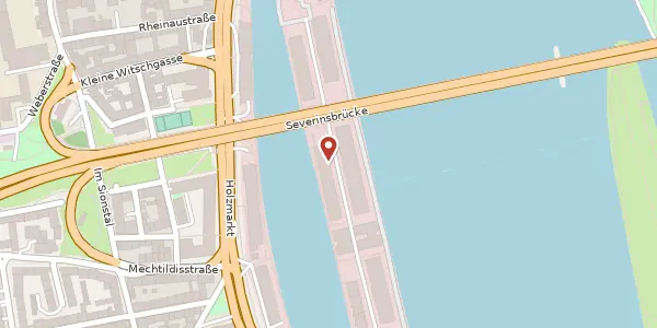Karte der Umgebung von Im Zollhafen 6, 50678 Köln