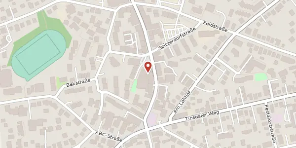 Karte der Umgebung von Bahnhofstraße 50, 22880 Wedel