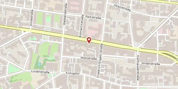 Karte der Umgebung von Friedrich-Ebert-Straße 45, 34117 Kassel