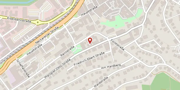 Karte der Umgebung von Pfalzgraf-Otto-Straße 10, 74821 Mosbach
