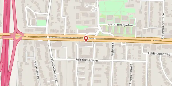 Karte der Umgebung von Aachener Straße 1053-1055, 50858 Köln