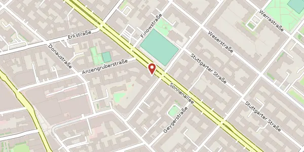Karte der Umgebung von Sonnenallee 124, 12045 Berlin