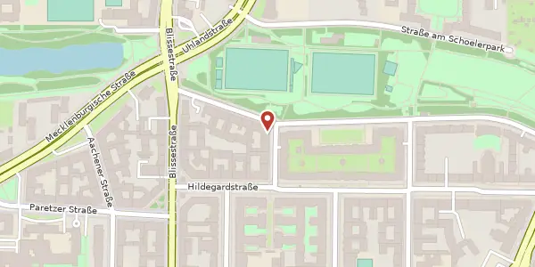 Karte der Umgebung von Schrammstraße 1, 10715 Berlin