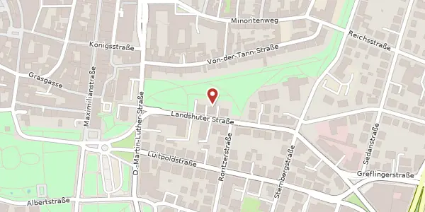 Karte der Umgebung von Landshuter Straße 9, 93047 Regensburg