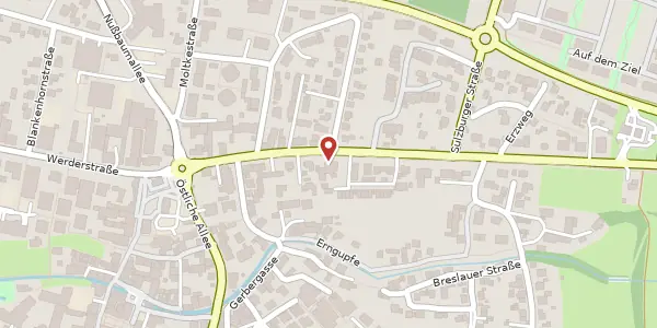Karte der Umgebung von Werderstraße 66, 79379 Müllheim im Markgräflerland