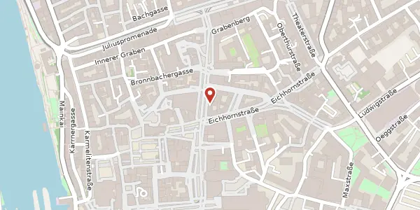 Karte der Umgebung von Schönbornstr. 2, 97070 Würzburg