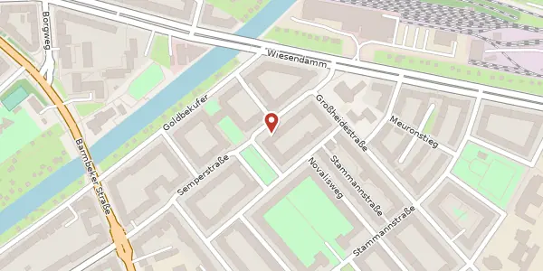 Karte der Umgebung von Semperstraße 80, 22303 Hamburg