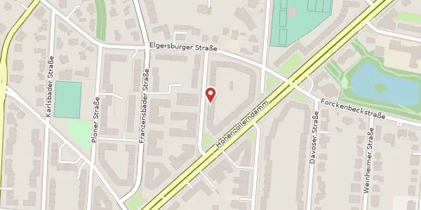 Karte der Umgebung von Ilmenauer Straße 2a, 14193 Berlin