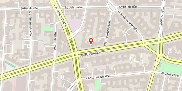 Karte der Umgebung von Kurfürstendamm 68, 10707 Berlin
