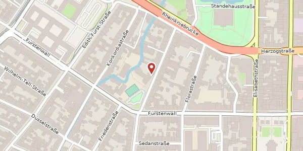 Karte der Umgebung von Kronprinzenstr. 27, 40217 Düsseldorf