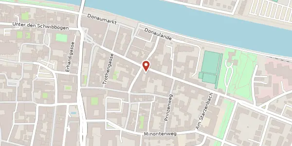 Karte der Umgebung von Ostengasse 16 / I, 93047 Regensburg