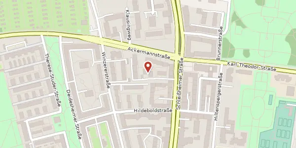 Karte der Umgebung von Schleißheimer Str. 183, 80797 München