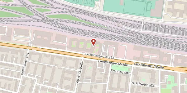 Karte der Umgebung von Landsberger Str. 346, 80687 München