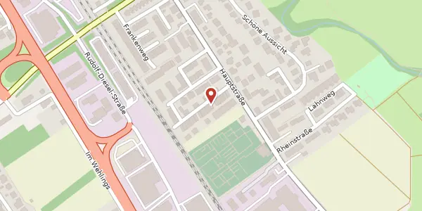 Karte der Umgebung von Herzbergweg 13, 65760 Eschborn