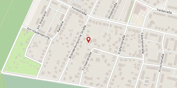 Karte der Umgebung von Fichtenstraße 18, 16761 Hennigsdorf