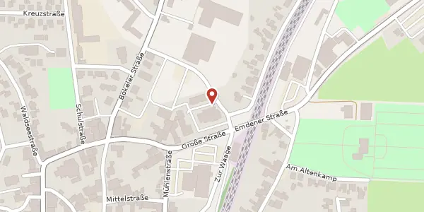 Karte der Umgebung von Dr.-Horstmann-Str. 7, 26871 Aschendorf