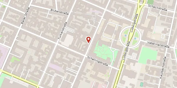 Karte der Umgebung von Amalienstr. 67, 80799 München
