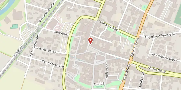 Karte der Umgebung von Marienplatz 16, 82362 Weilheim