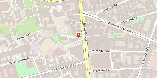 Karte der Umgebung von Claire-Waldoff-Straße 2, 10117 Berlin
