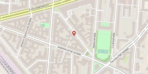 Karte der Umgebung von Johann-Georg-Straße 21/22, 10709 Berlin