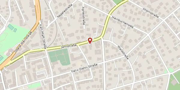 Karte der Umgebung von Jahnstraße 40, 70597 Stuttgart