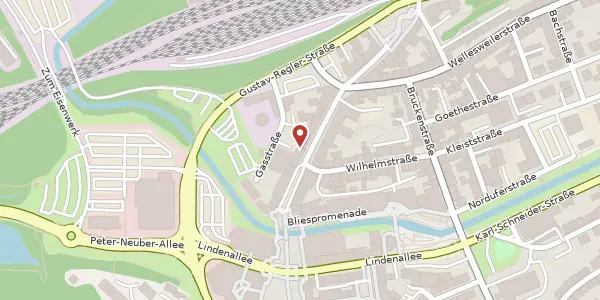 Karte der Umgebung von Bahnhofstraße 42-44, 66538 Neunkirchen
