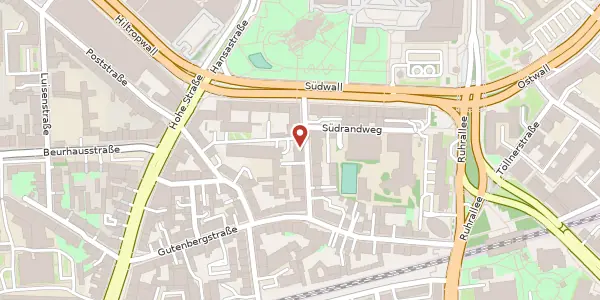 Karte der Umgebung von Elisabethstr. 6, 44139 Dortmund