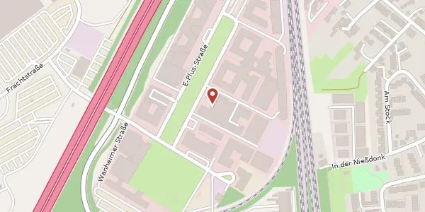 Karte der Umgebung von Wanheimer Str. 72, 40468 Düsseldorf
