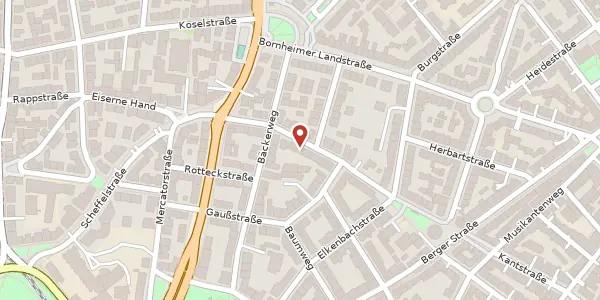 Karte der Umgebung von Merianstr. 37, 60316 Frankfurt