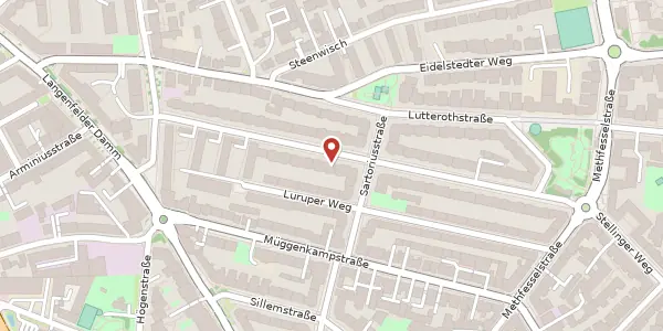 Karte der Umgebung von Hartwig-Hesse-Straße 35, 20257 Hamburg