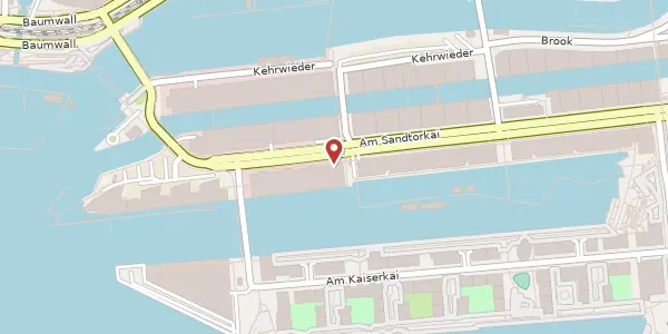 Karte der Umgebung von Am Sandtorkai 70, 20457 Hamburg