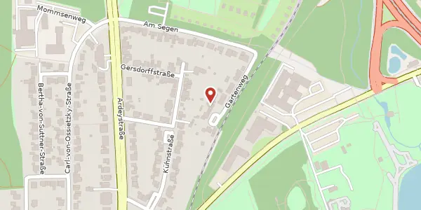 Karte der Umgebung von Gartenweg 19, 44225 Dortmund