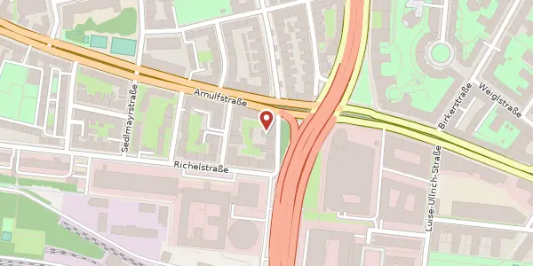 Karte der Umgebung von Richelstr. 4, 80634 München