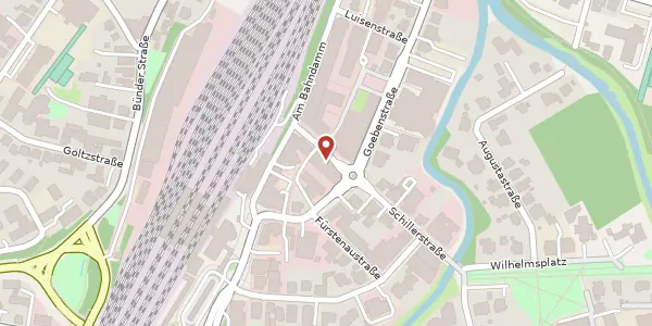 Karte der Umgebung von Schillerstr. 16, 32052 Herford