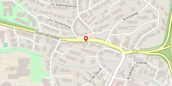 Karte der Umgebung von Altenritter Straße 13, 34225 Baunatal