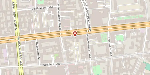 Karte der Umgebung von Bismarckstraße 84, 10627 Berlin